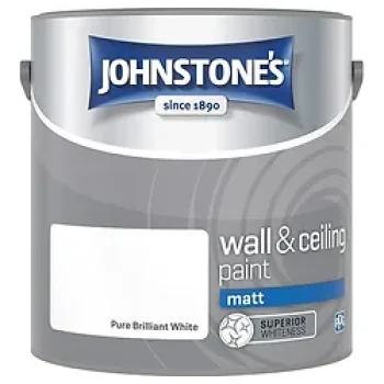 Johnstone’s retail white matt emulsion.